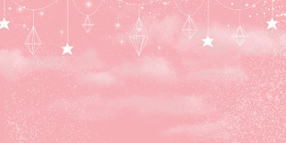 38妇女节粉色钻石星星唯美浪漫三八妇女节展板背景